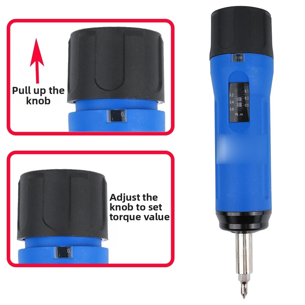 Hand Tools And Workshop Equipment - Adjustable Preset Torque Screwdriver With 4