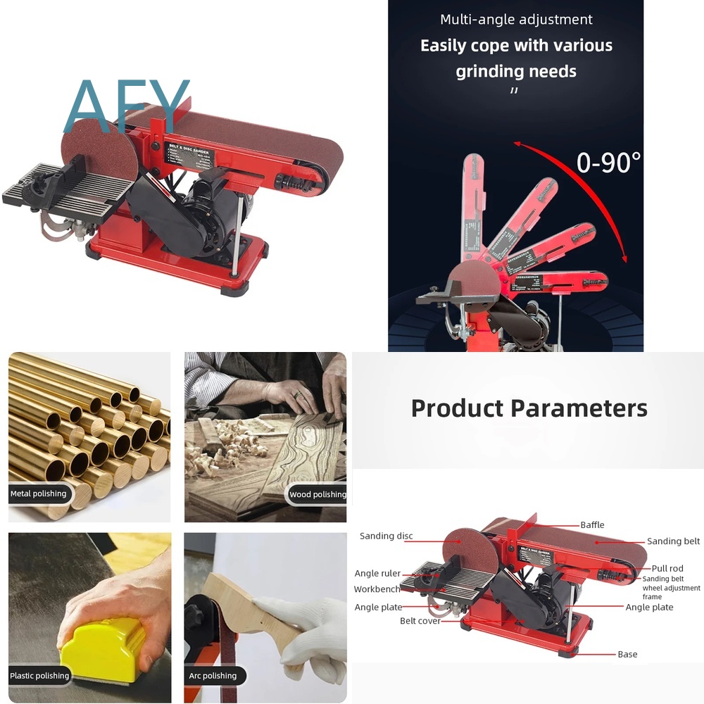 Workshop Tools Knife Sharpener - Electric Tabletop Belt Disc Sander Grinder
