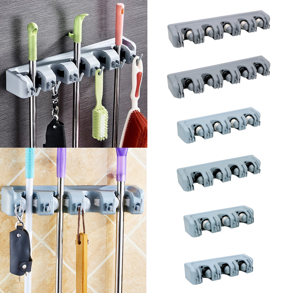Workshop Tools On Wall - Magic Plastic Mop Holder Storage Holder