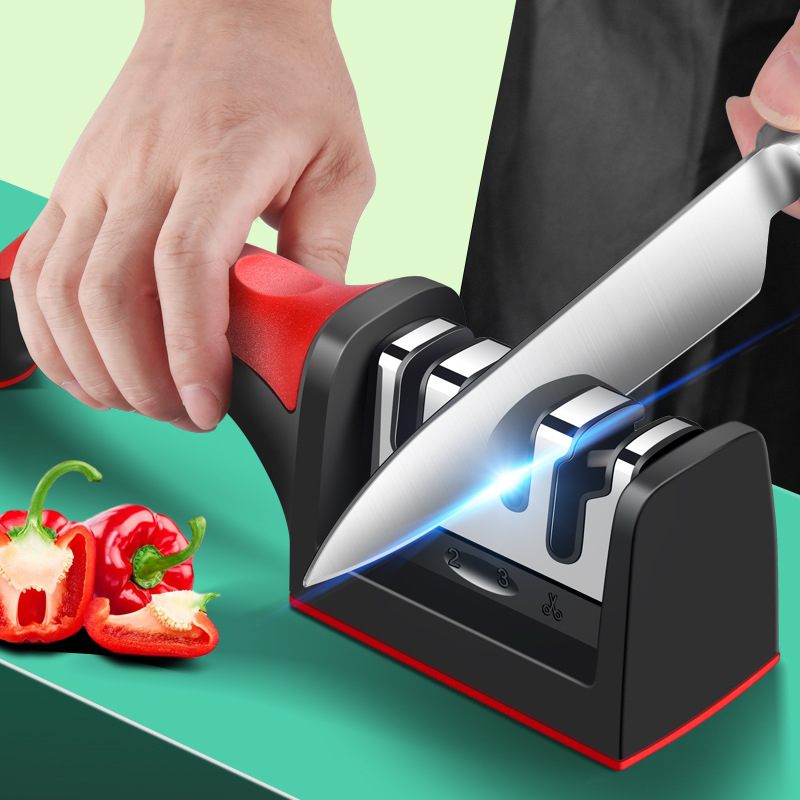 Workshop Tools Knife Sharpener - Professional Multi-functional Tungsten Carbide Ceramic Sharpening