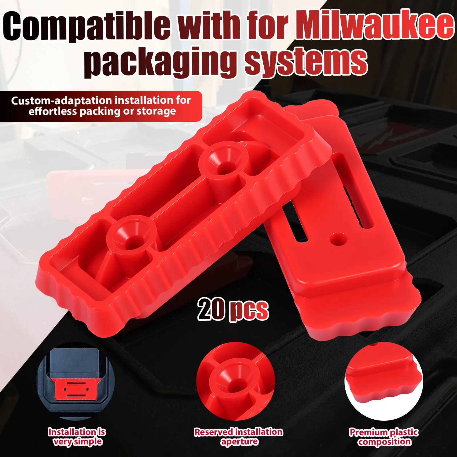 20pcs Mounting Feet for Milwau - Tools In Electrical Workshop 评论和价格
