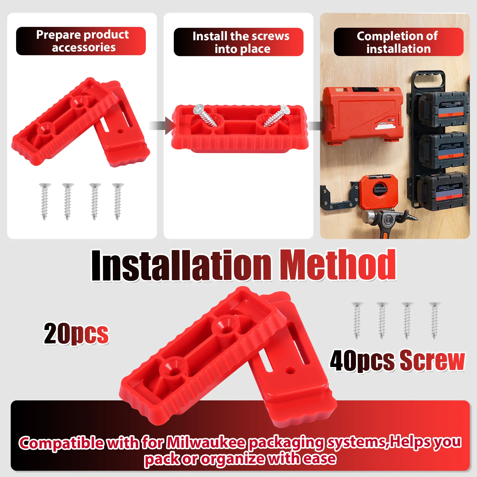 20pcs Mounting Feet for Milwau - Tools In Electrical Workshop 评论和价格