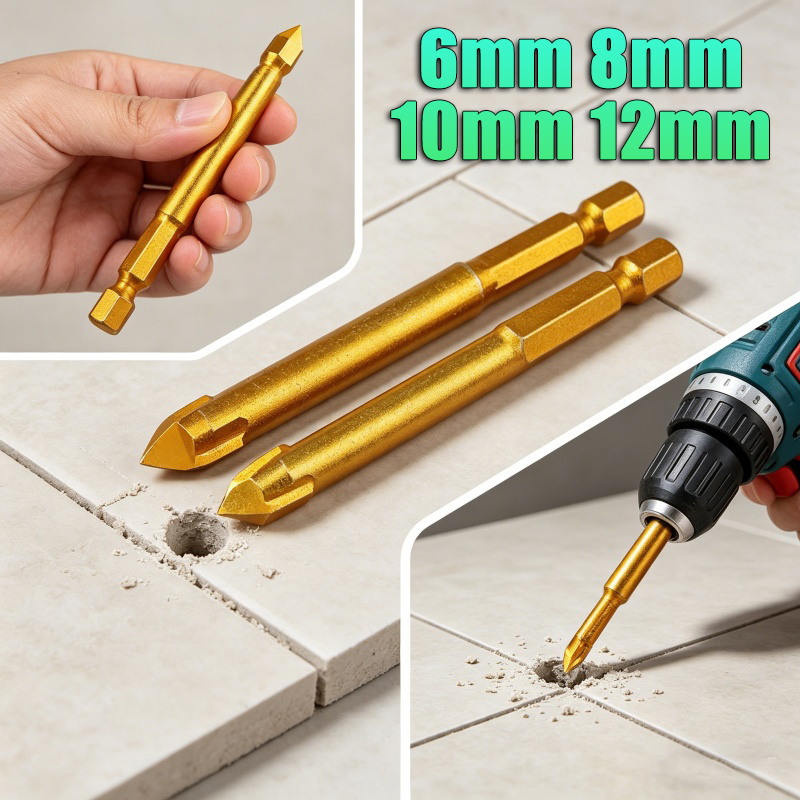 Triangle Drill Bit 6-12mm Tita - Workshop Tools Center 评论和价格
