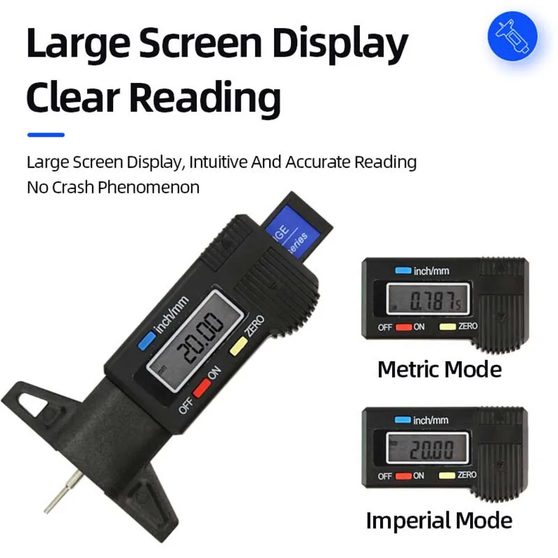 Digital Car Tyre Tire Tread De - Workshop Measuring Tools 评论和价格