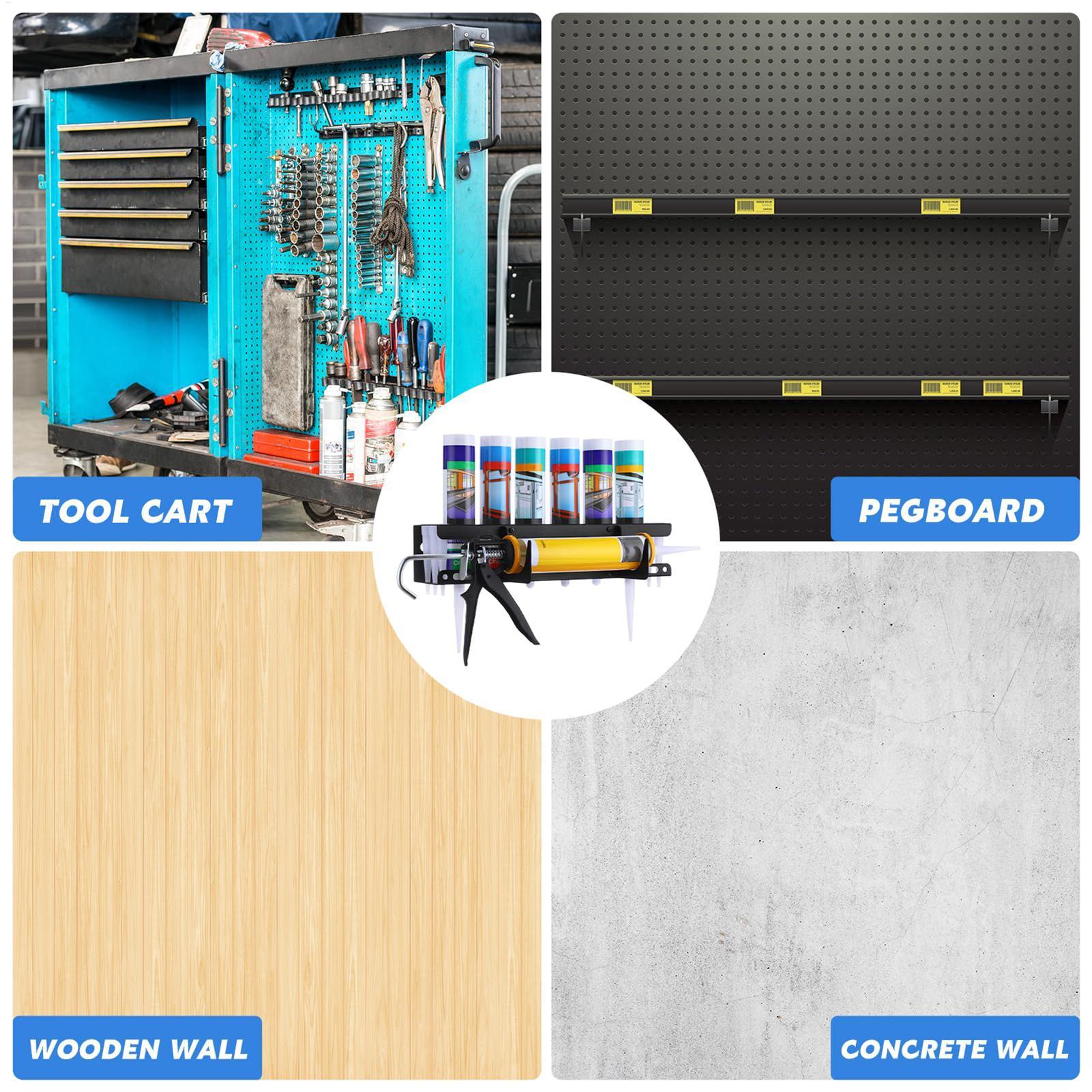 Caulking Gun And Tube Holder W - Workshop Tools On Wall 评论和价格