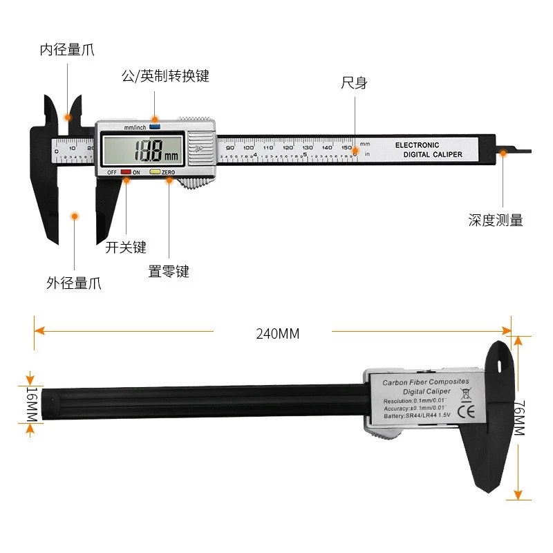 Digital Electronic Vernier Cal - Workshop Measuring Tools 评论和价格
