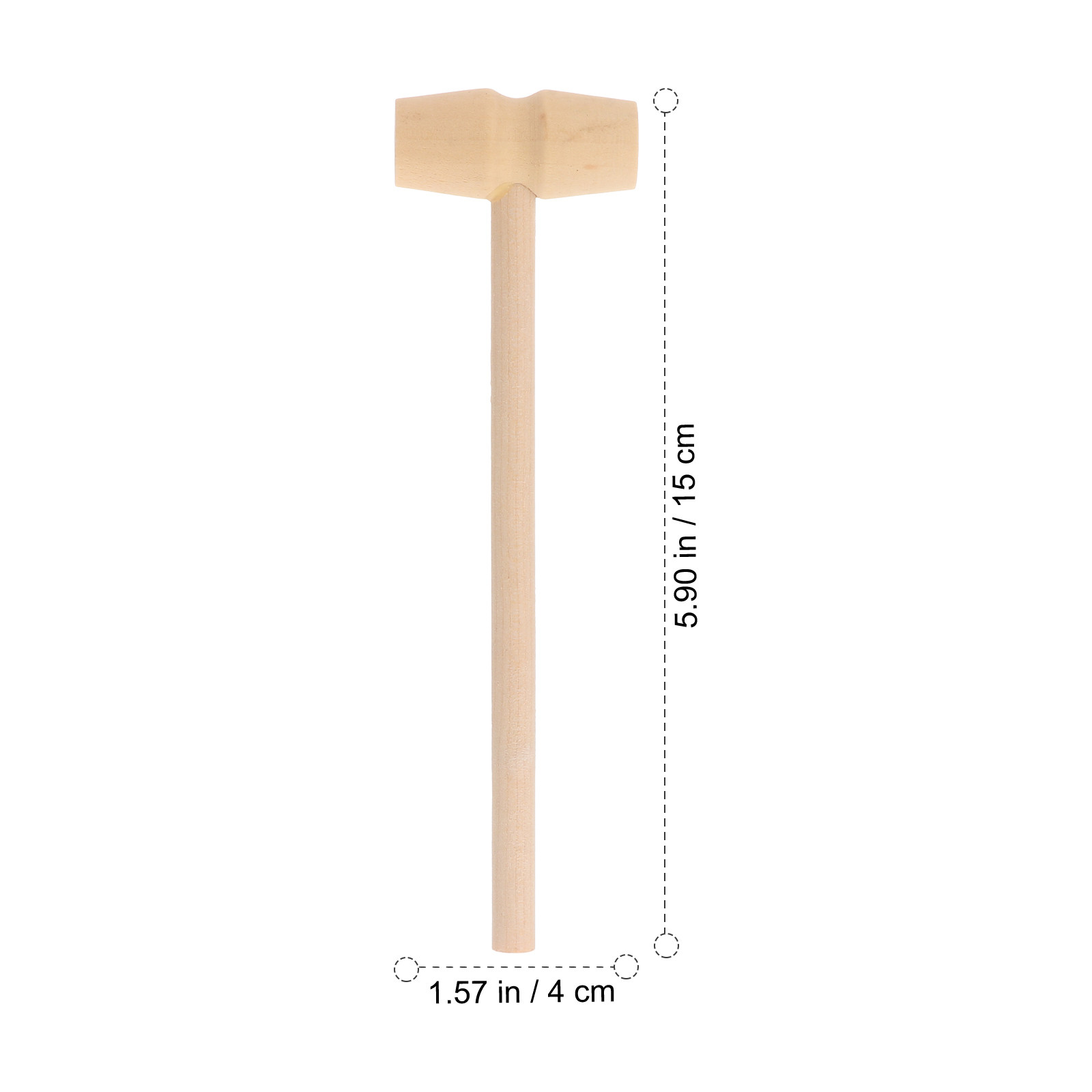 20Pcs Kid Wooden Mini Mallet U - Mallet Wood Carving 评论和价格