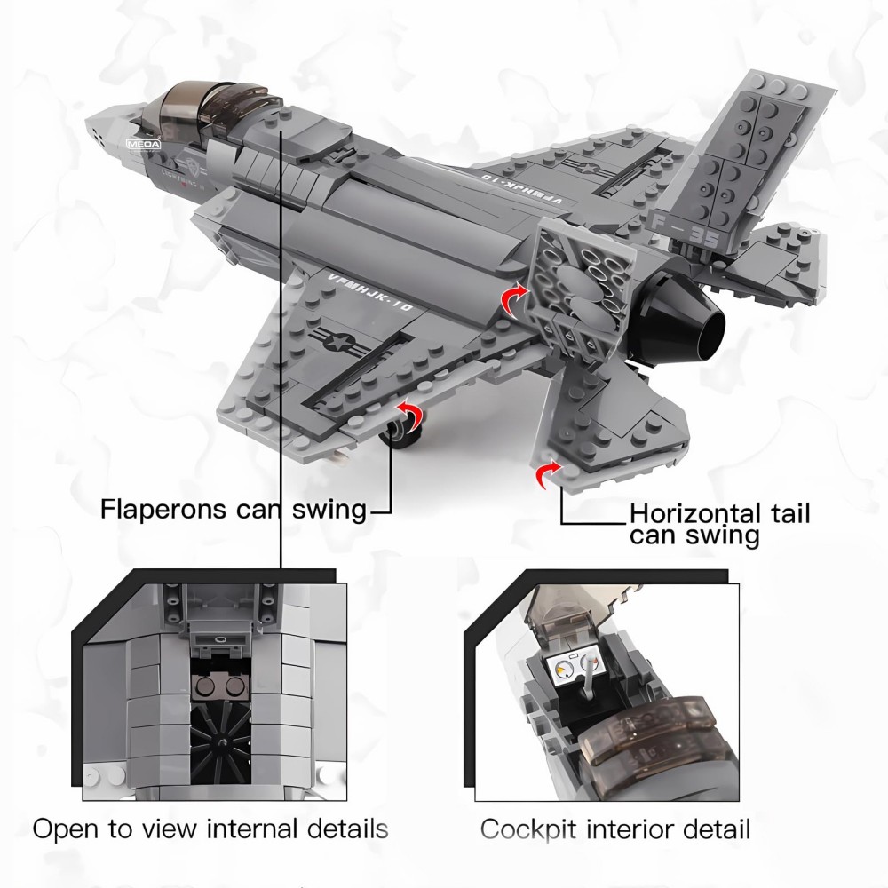 646pcs F-35 Lightning II Plane - Hand Plane Block 评论和价格