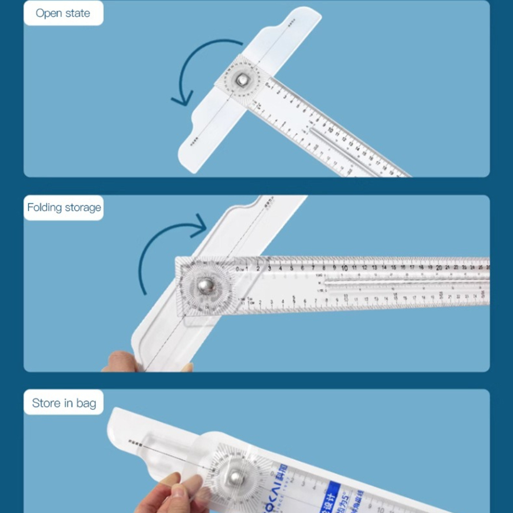Dual-Sided T Square Ruler Clea - Workshop Measuring Tools 评论和价格
