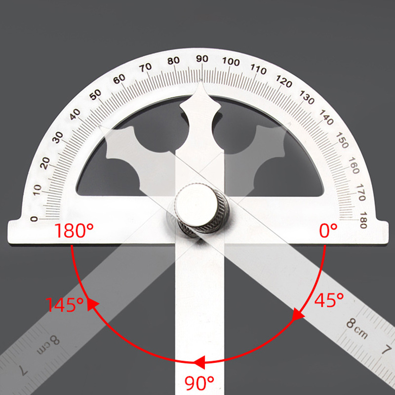180 Degree Protractor Metal An - Workshop Measuring Tools 评论和价格