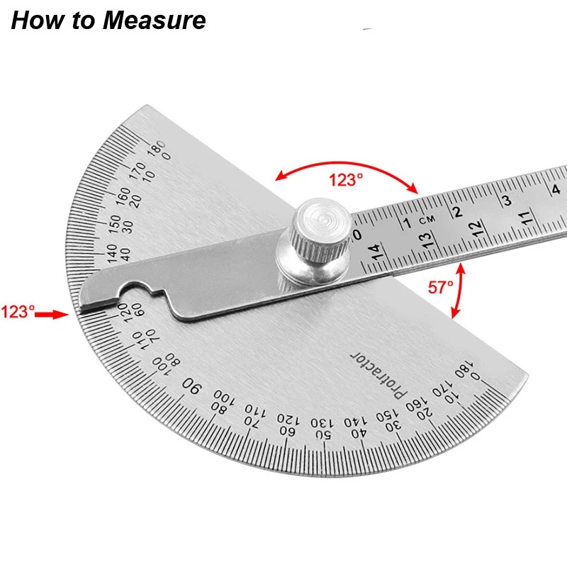 180 Degree Protractor Metal An - Workshop Measuring Tools 评论和价格