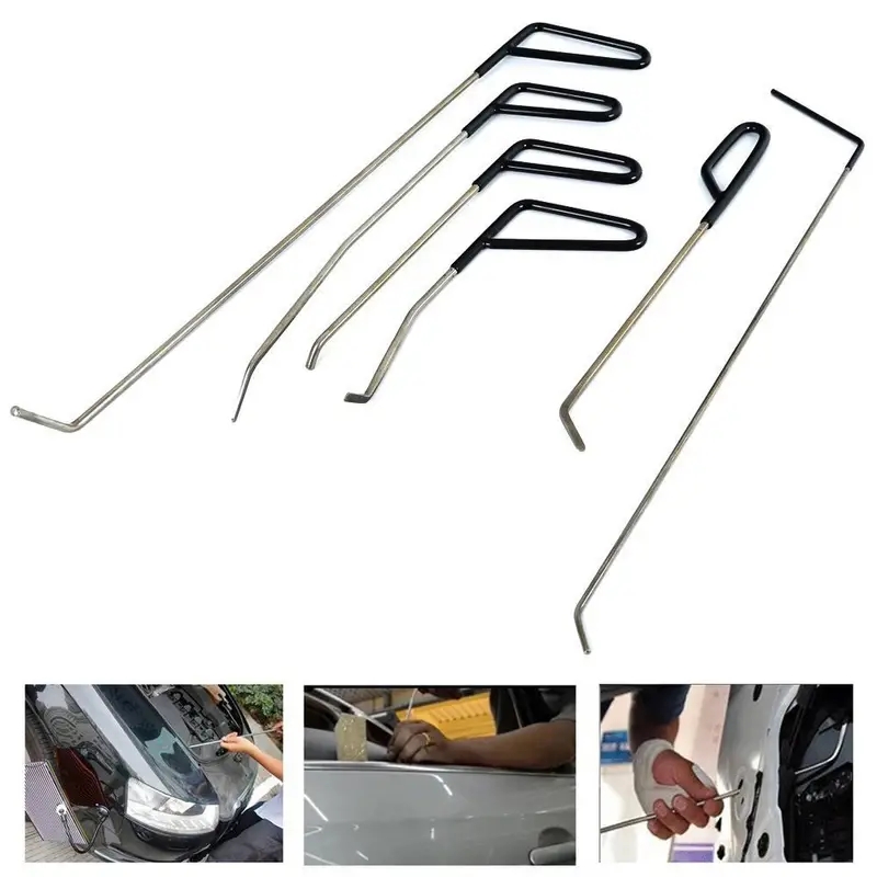 6pcs Car Dent Puller Rod Hooks - Maintenance Workshop Tools 评论和价格