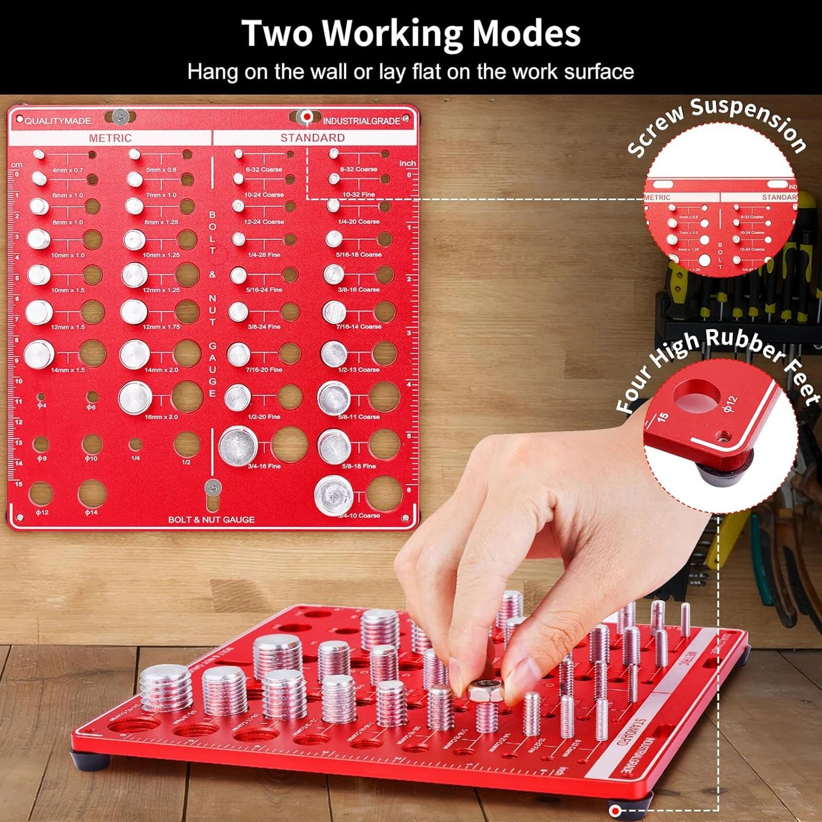Nut and Bolt Thread Gauge Set  - Workshop Measuring Tools 评论和价格
