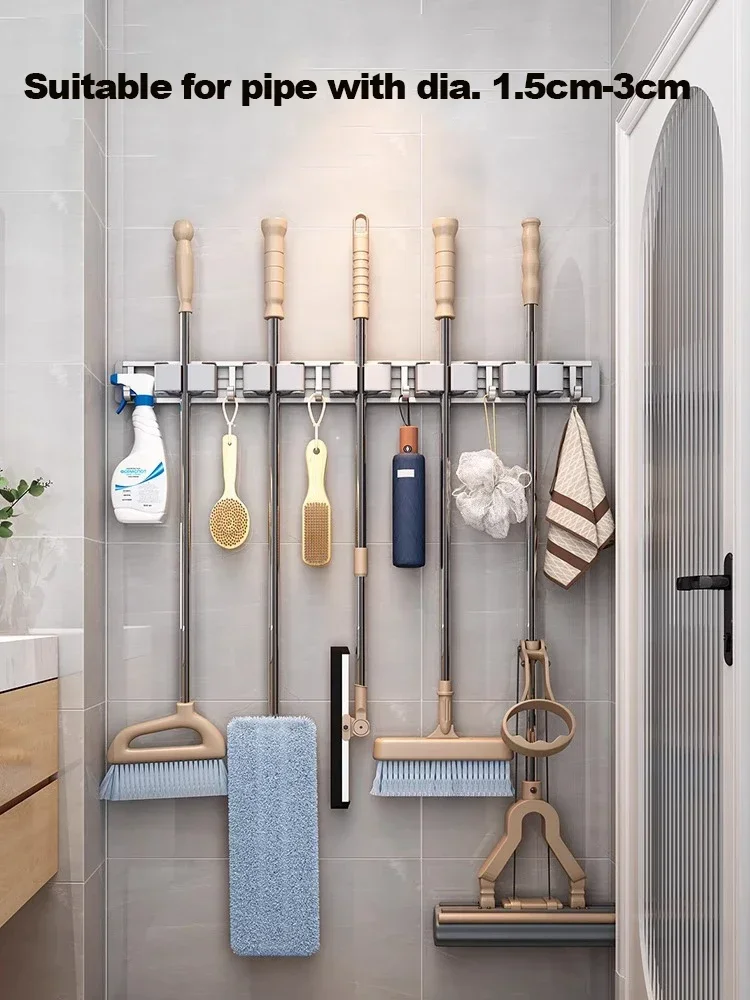 Mop and Broom Organizer Mop Ho - Workshop Tools On Wall 评论和价格