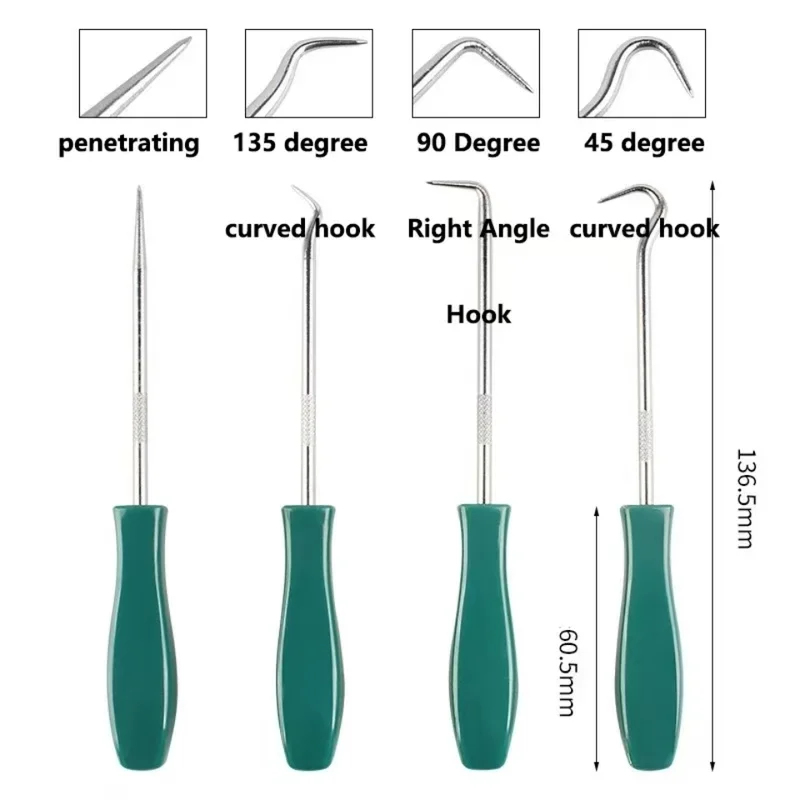 4Pcs 135mm Oil Seal Pick Hooks - Maintenance Workshop Tools 评论和价格