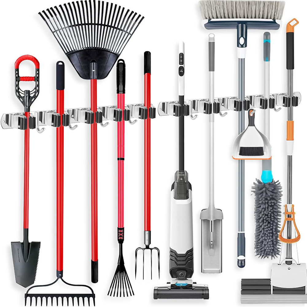 Stainless Steel Mop and Broom  - Workshop Tools On Wall 评论和价格