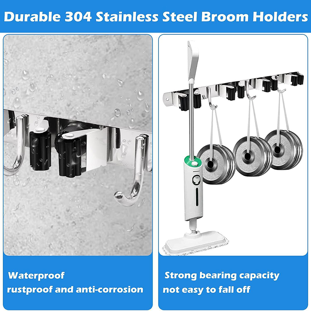 Stainless Steel Mop and Broom  - Workshop Tools On Wall 评论和价格