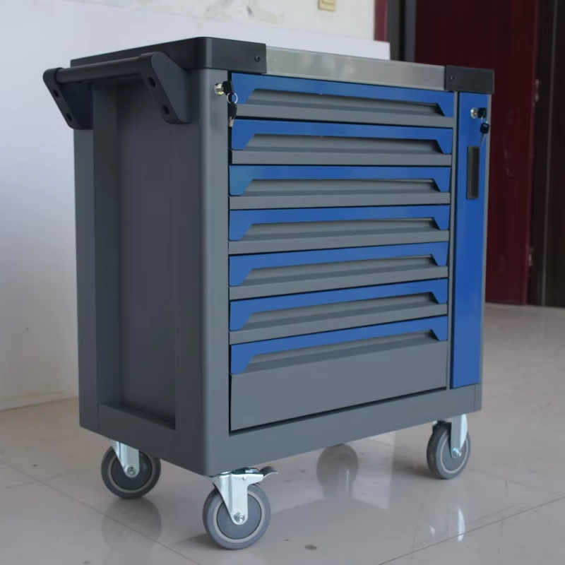7-Drawer Lockable Rolling Stee - Tools For Garage Workshop 评论和价格