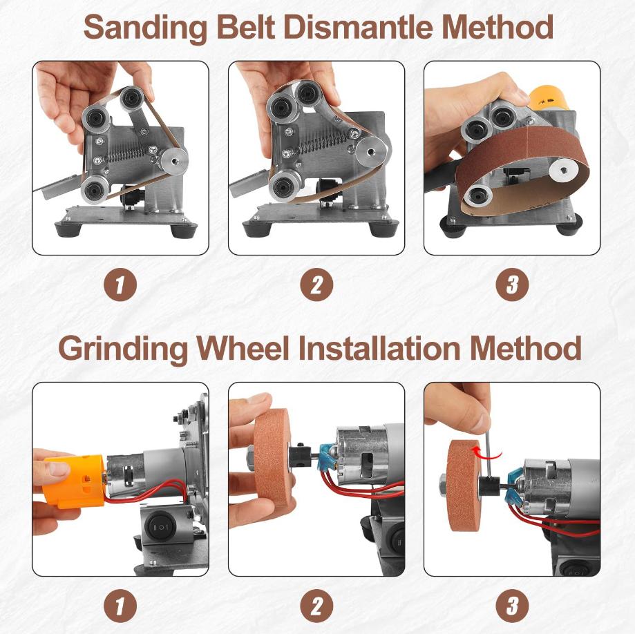 Mini Electric Belt Sander Mult - Workshop Tools Knife Sharpener 评论和价格