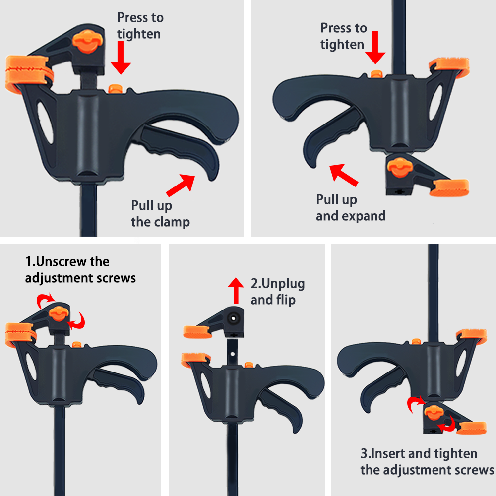 4/6/8 Inch F-Style Woodworking - Clamp Set F Style 评论和价格