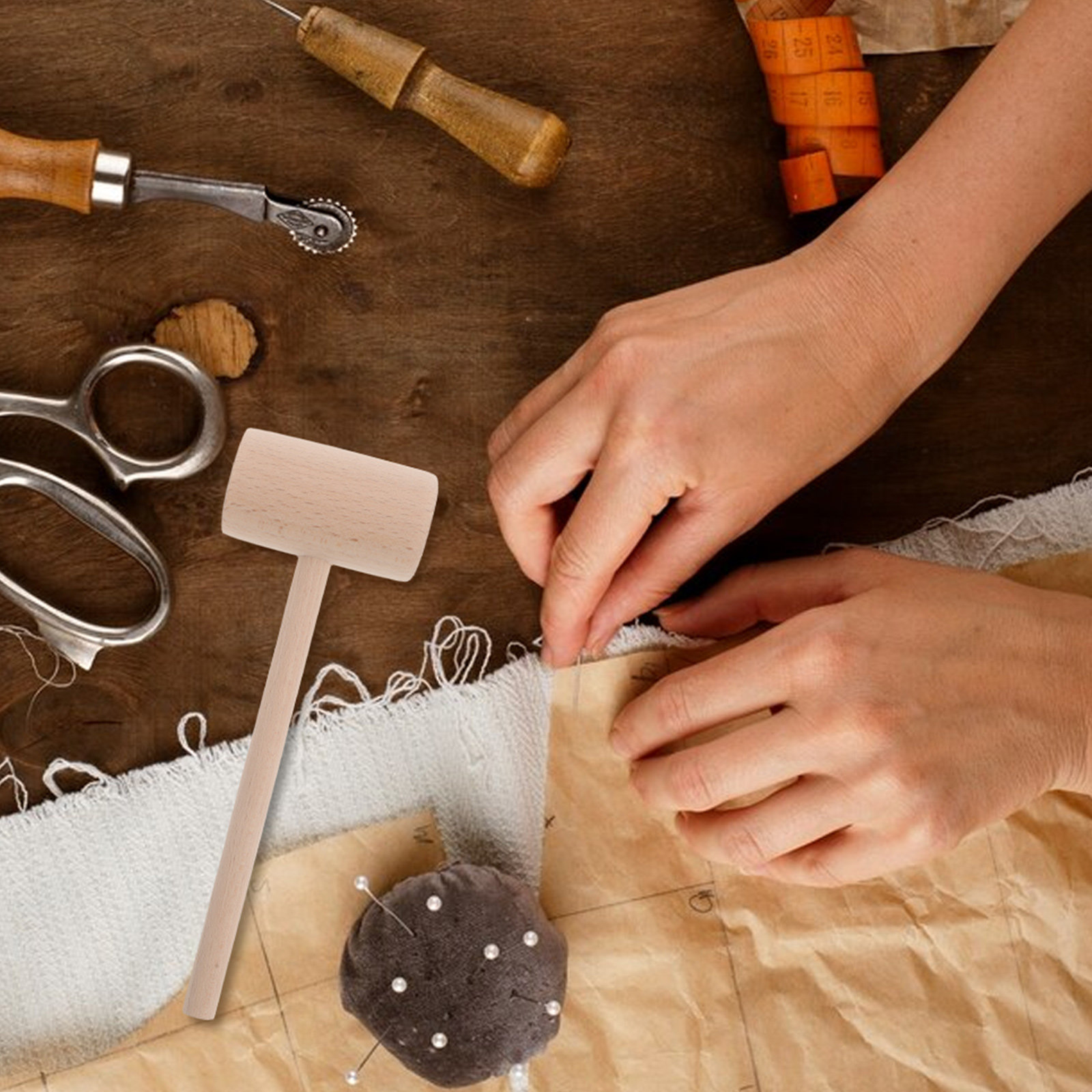 Crafts Wooden Hammer DIY Woodw - Mallet Wood Carving 评论和价格